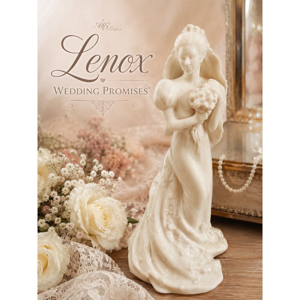 Lenox Wedding Promises Bride Figurine Ivory Porcelain Wedding Collection USA